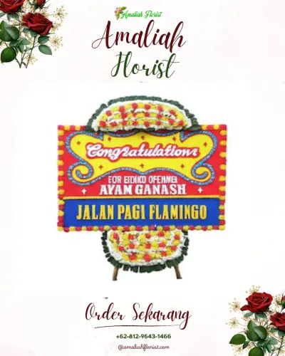 Bunga Papan Congratulation di Rumah Duka Pluit (cabang)